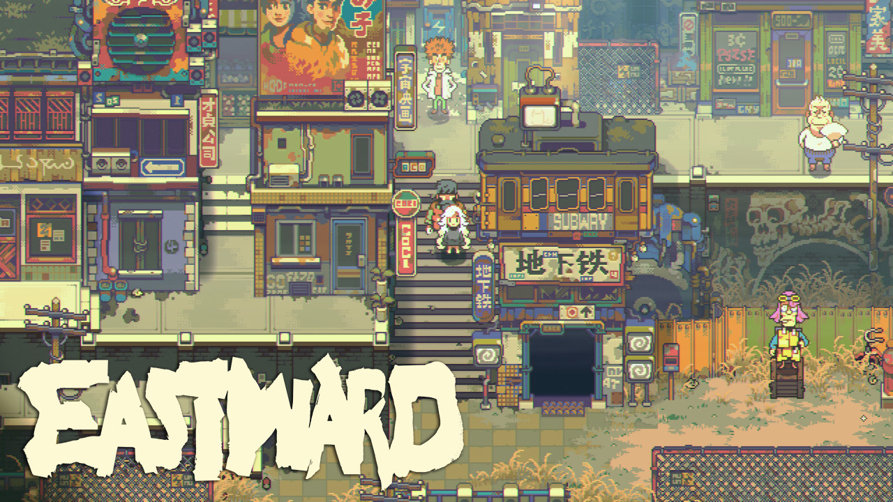 Eastward 終わりゆく世界をヒゲのおっさんと不思議な力を秘めた少女のコンビが冒険する ドット絵アクションアドベンチャー ファミ通 Com Eastward 終わりゆく世界をヒゲのおっさんと不思議な力を秘めた少女のコンビが冒険する ドット絵アクションアドベンチャー ファミ通 Com