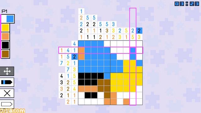 パズルをクリアーして絵を完成させよう、『ピースお絵かきパズル Pic-a-Pix』が本日(1月10日)配信開始_02