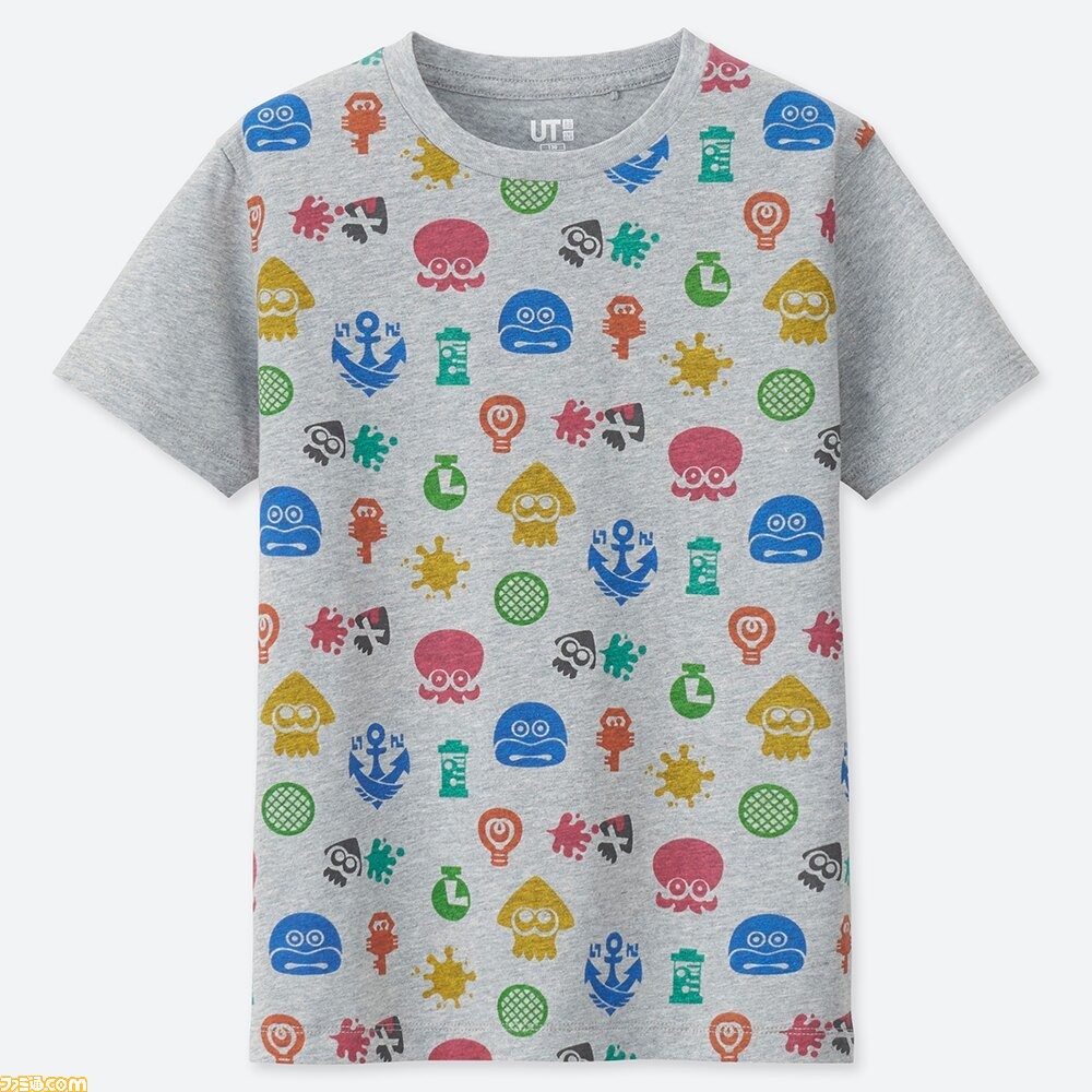 スプラトゥーン デザインのtシャツがユニクロで4月22日より販売開始 イカした全12種類のutがラインアップ ゲーム エンタメ最新情報のファミ通 Com