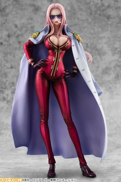 『ワンピース』海軍本部大佐“黒檻のヒナ”のフィギュアが2月8日より予約開始！　海軍コートやサングラスなど着脱可能な差し替えパーツが付属_12