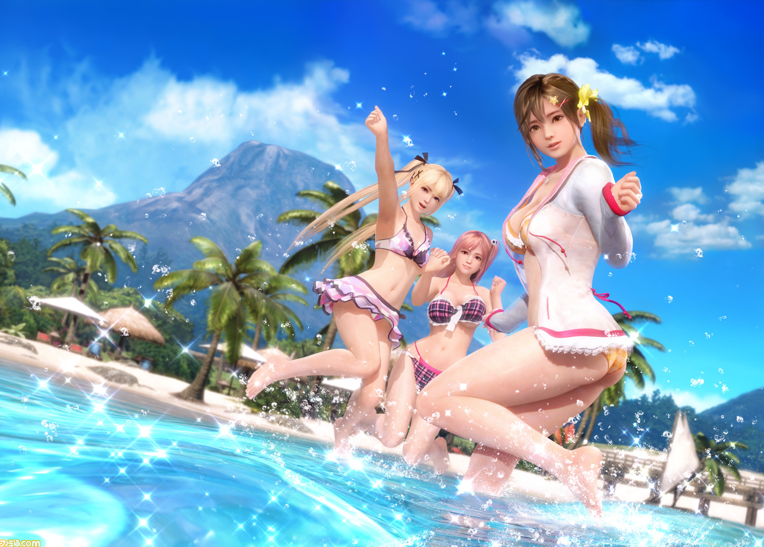 DOAX3 スカーレット』かすみ＆あやね＆ヒトミがバカンスを楽しむ
