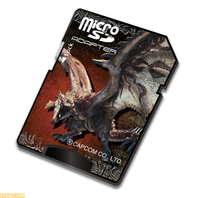 『モンスターハンター』をモチーフにしたmicroSDカード発売決定！ デザインはアイルー、紋章、ワールドの絵柄を使用した3種類_05