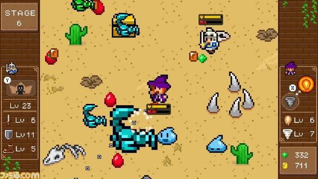 『魔女と勇者』が3月21日より配信開始! 勇者(と魔女)を操作して敵を倒す、8Bitテイストのアクションゲーム!_07