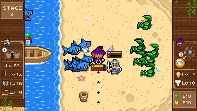 『魔女と勇者』が3月21日より配信開始! 勇者(と魔女)を操作して敵を倒す、8Bitテイストのアクションゲーム!_10