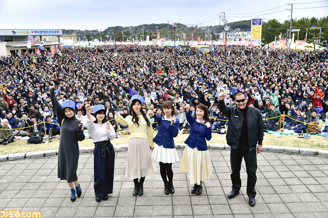 「いつかこの光景を見てみたいと思っていたんです」――。渕上舞、植田佳奈、原由実、津田美波、安済知佳が登場した“海楽フェスタ”『ガルパン』ステージをリポート_07