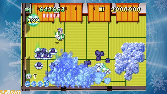 『雪ん娘大旋風』人気アクションシューティングがPS4で4月4日に配信開始、「昔気質のオリジナルより、少し親切設計になっています」_02