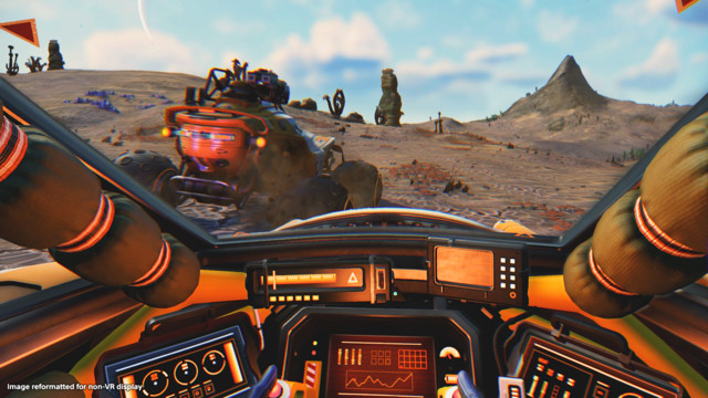 No Man S Sky 今夏無料アップデート予定のvrモードのプレイリポートをお届け 本当にすべてがvr対応で 非vrプレイヤーとのマルチプレイすら可能 ゲーム エンタメ最新情報のファミ通 Com