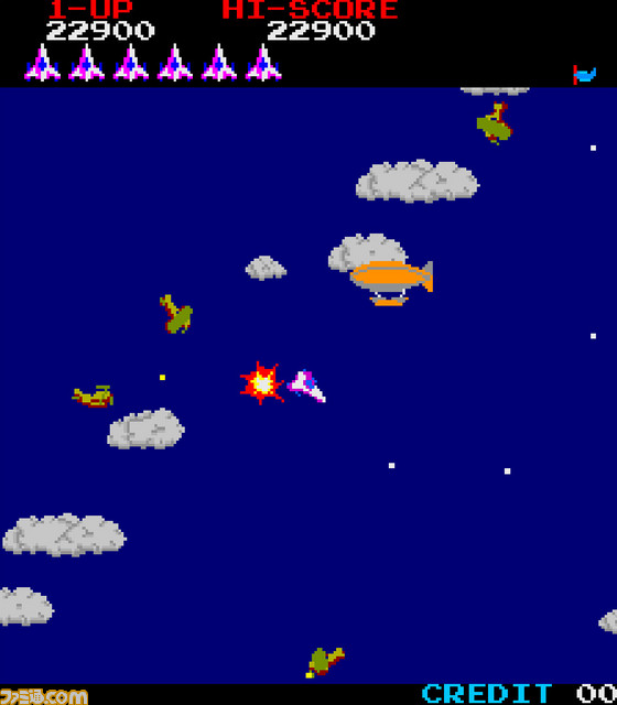 Switch『アーケードアーカイブス』シリーズにて、KONAMIアーケードタイトルが配信決定。『タイムパイロット』はSwitch、PS4にて4月11日より配信_02