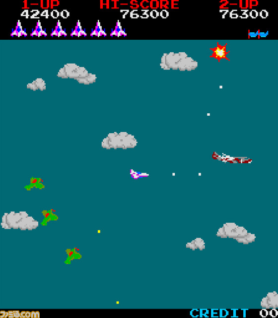 Switch『アーケードアーカイブス』シリーズにて、KONAMIアーケードタイトルが配信決定。『タイムパイロット』はSwitch、PS4にて4月11日より配信_03