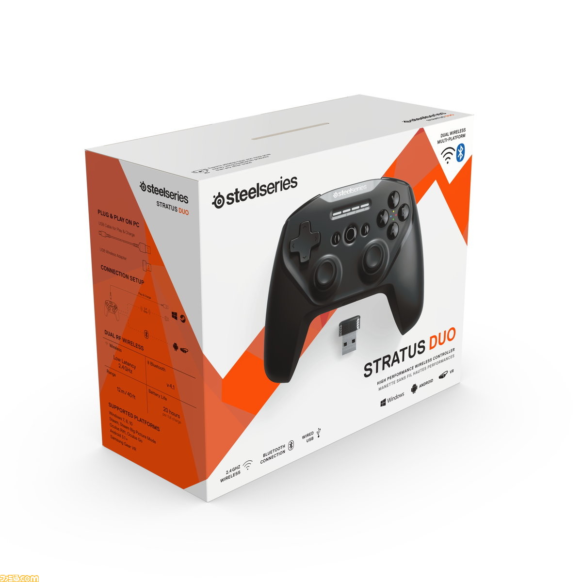 Steelseries Android Pcで使用可能なワイヤレスコントローラー Stratus Duo を4月18日に発売 ファミ通 Com