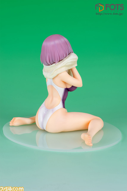 アニメ『SSSS.GRIDMAN』新条アカネの競泳水着姿フィギュアが登場。白×紫の水着で強調された女性らしいボディラインに注目_03
