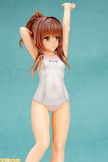 『ToLOVEる-とらぶる-ダークネス』“結城美柑”が白色のスクール水着姿でフィギュア化。筋を伸ばす健康的なポーズ!_12
