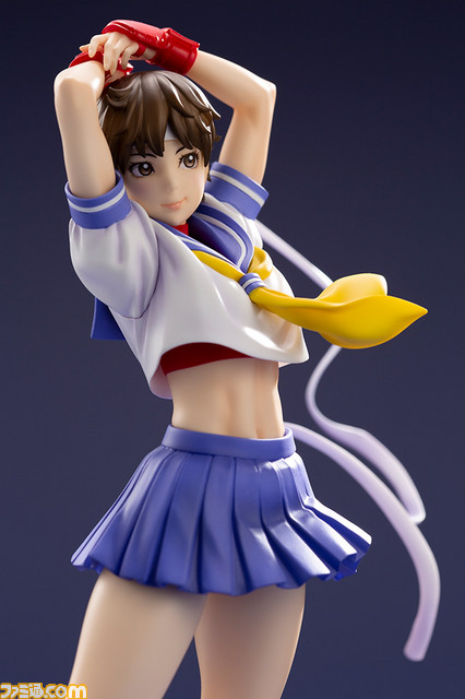 『ストリートファイター』“BISHOUJOシリーズ”でさくらが2度目のフィギュア化!はためくハチマキなど、ダイナミックな動きを再現_09