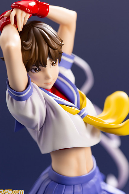 『ストリートファイター』“BISHOUJOシリーズ”でさくらが2度目のフィギュア化!はためくハチマキなど、ダイナミックな動きを再現_11