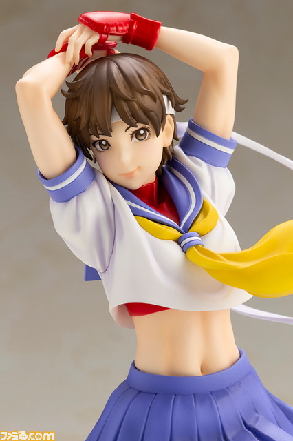 『ストリートファイター』“BISHOUJOシリーズ”でさくらが2度目のフィギュア化!はためくハチマキなど、ダイナミックな動きを再現_06