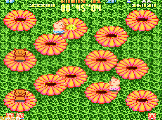 Switch『アーケードアーカイブス ぶたさん』が5月16日に配信決定! 時限爆弾を投げつけあい、選ばれた100匹のぶたの王座を目指せ_03