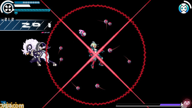 『ガンヴォルト』の番外編的作品『白き鋼鉄のX THE OUT OF GUNVOLT』がNintendo Switch、PS4、Steamで2019年9月26日にリリース決定_31