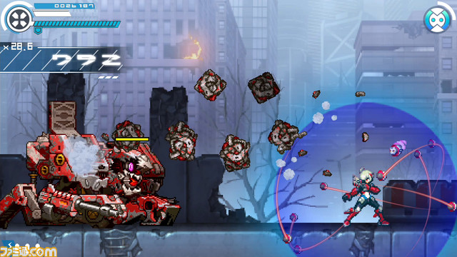 『ガンヴォルト』の番外編的作品『白き鋼鉄のX THE OUT OF GUNVOLT』がNintendo Switch、PS4、Steamで2019年9月26日にリリース決定_30