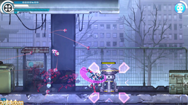 『ガンヴォルト』の番外編的作品『白き鋼鉄のX THE OUT OF GUNVOLT』がNintendo Switch、PS4、Steamで2019年9月26日にリリース決定_21