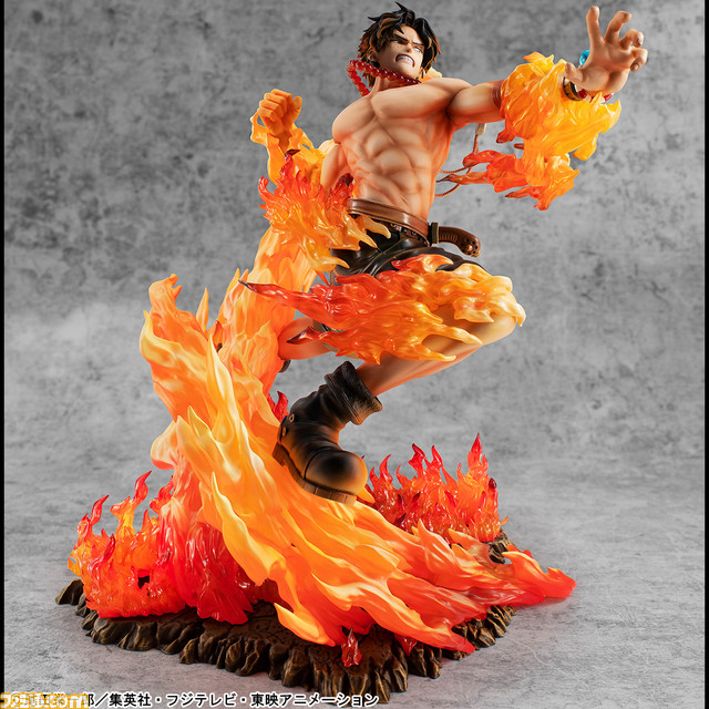『ワンピース』“エース”が攻撃をくり出す瞬間をダイナミックな造形で立体化。炎の照り返しや、拳を振り上げる躍動感溢れる姿を忠実に再現_03