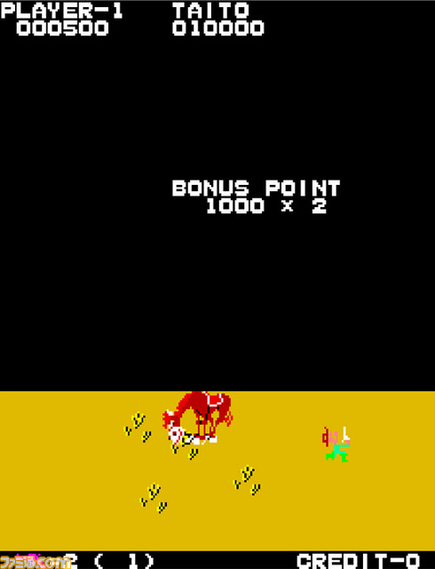 『アーケードアーカイブス ワイルドウエスタン』が、6月20日にSwitchとPS4向けに配信開始! ギャングを正義の銃弾で倒すアクションゲーム_02