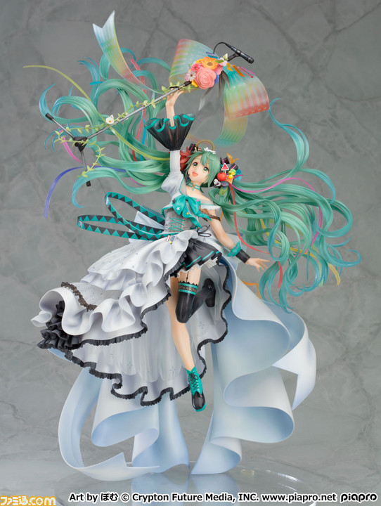 初音ミク イラストコンテスト大賞作品をフィギュア化 初音ミク Memorial Dress Ver 7月4日より予約開始 ゲーム エンタメ最新情報のファミ通 Com