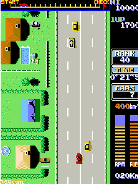 『アーケードアーカイブス ロードファイター』が7月25日にSwitchとPS4で配信開始！ 最高速度400kmのマシンを乗りこなすKONAMIのレースゲームが再び_02