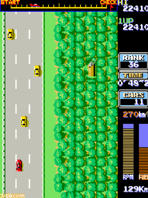 『アーケードアーカイブス ロードファイター』が7月25日にSwitchとPS4で配信開始！ 最高速度400kmのマシンを乗りこなすKONAMIのレースゲームが再び_04