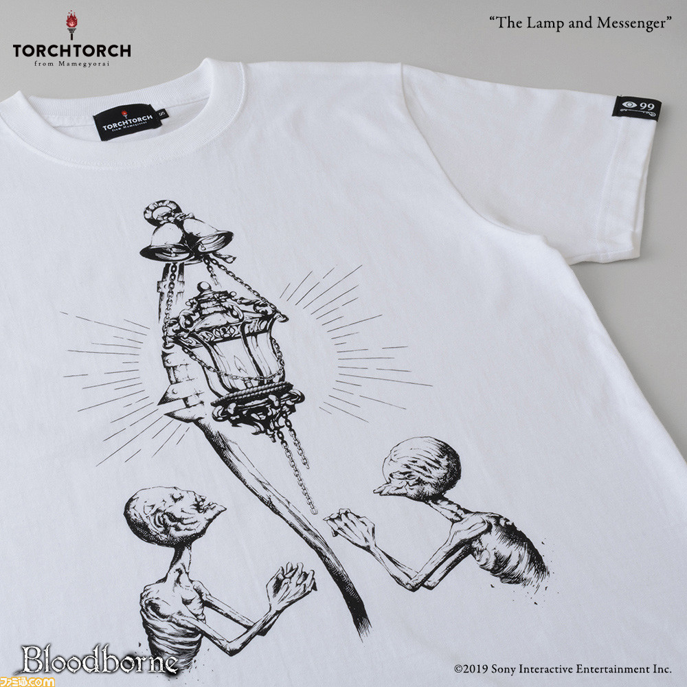 Bloodborne ブラッドボーン Torch Torchコラボtシャツ第2弾 第2弾は 灯りと使者 ガスコイン神父 人形 血族狩り アルフレート の4種が発売 予約受付は本日 8月9日 から ゲーム エンタメ最新情報のファミ通 Com