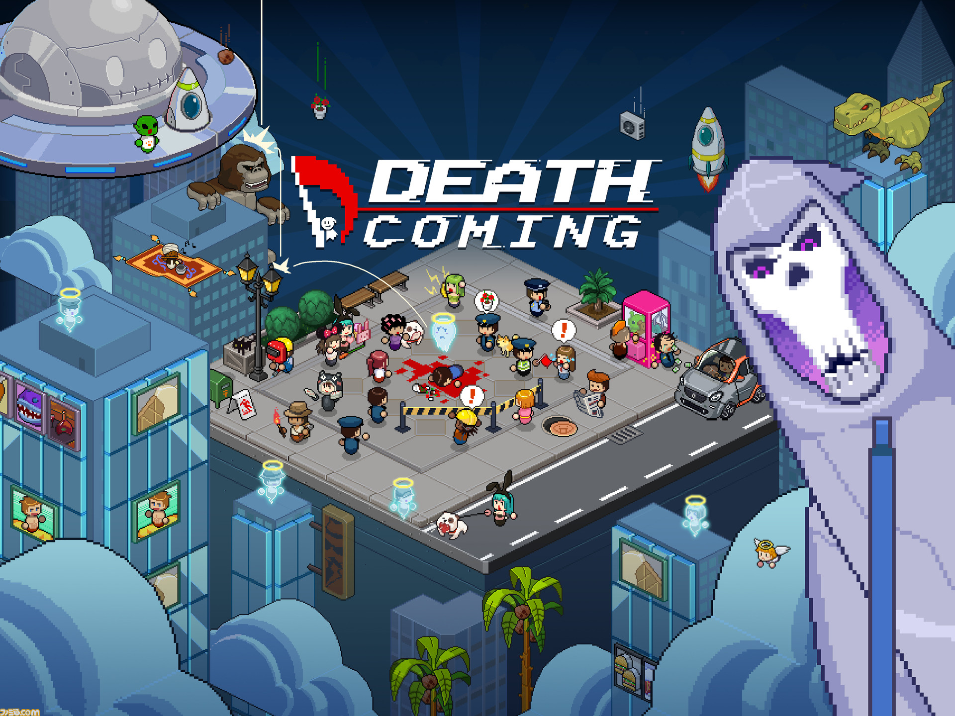Death Coming 死神の代理として人々の魂を回収せよ どう殺すかはアナタ次第 とっておきインディー ゲーム エンタメ最新情報のファミ通 Com Death Coming 死神の代理として人々の魂を回収せよ どう殺すかはアナタ次第 とっておきインディー ゲーム エンタメ最新情報のファミ通 Com