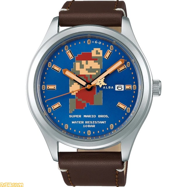 『スーパーマリオ』の腕時計が9月20日より発売決定！ “ファミコン マリオ“など、セイコーウオッチ“アルバ”シリーズに3種類がラインアップ