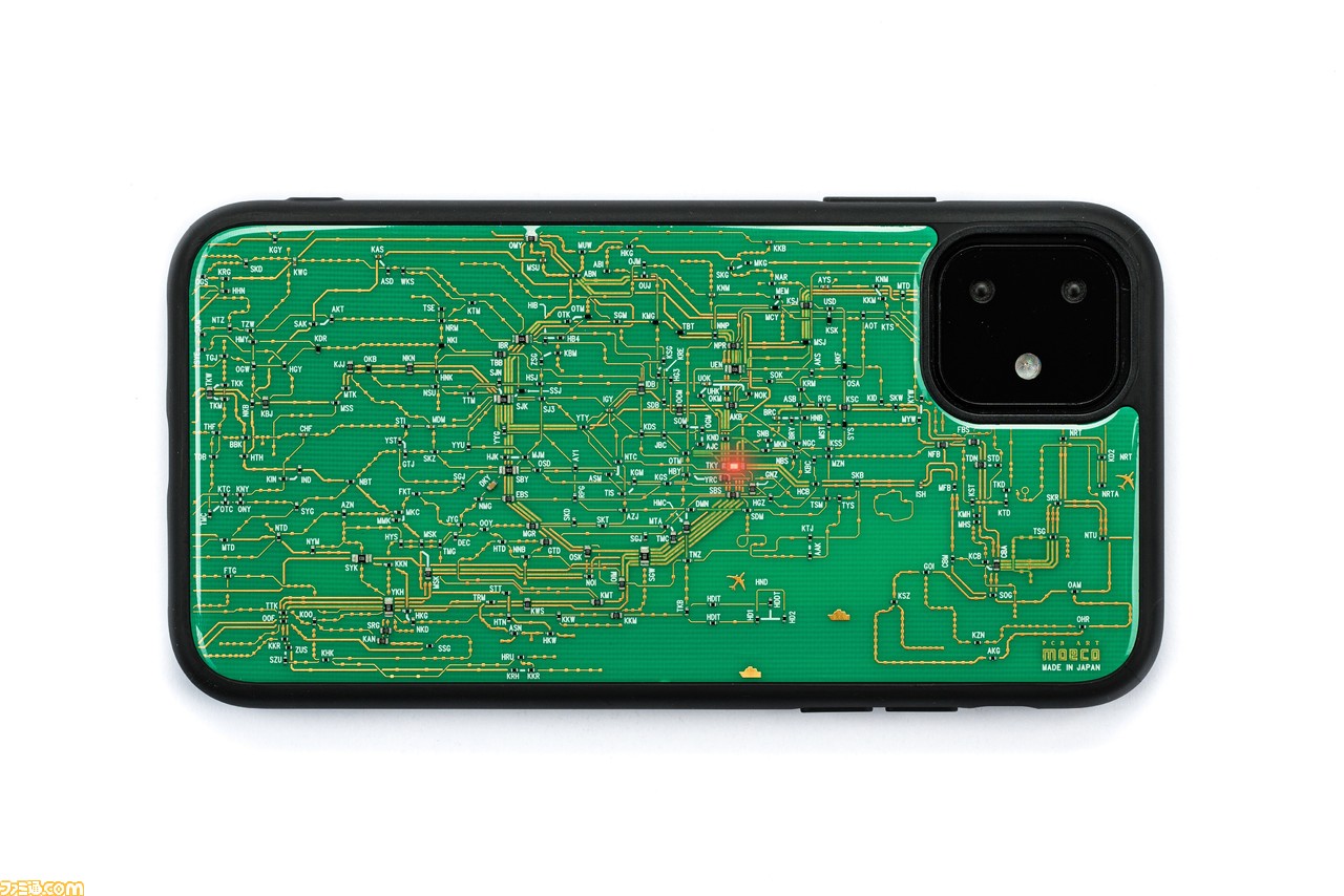 本物の電子回路が組み込まれたiphone11用スマホケースが登場 東京路線図 や エヴァンゲリオン など11デザインが順次発売 ファミ通 Com