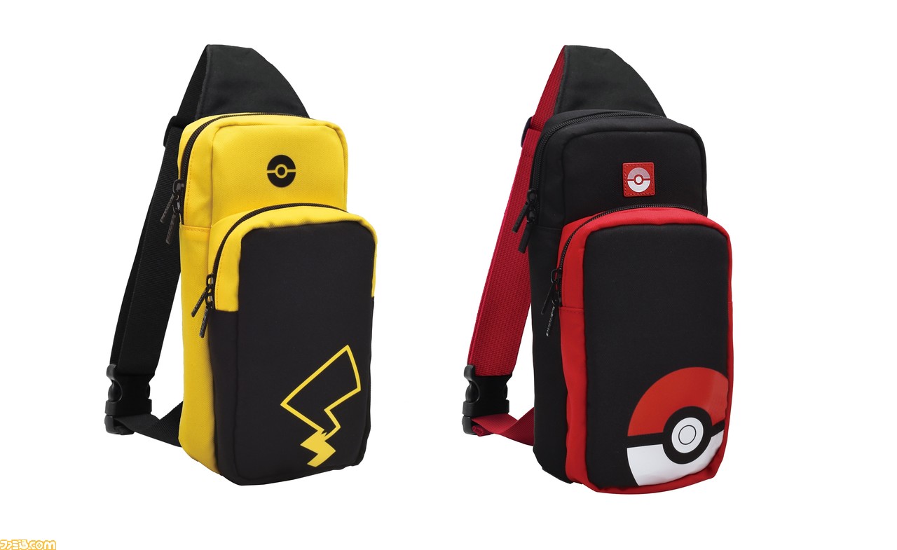 ポケモン をモチーフにしたswitch用のショルダーポーチが11月に発売決定 モンスターボールとピカチュウの普段使いしやすいデザインに ファミ通 Com