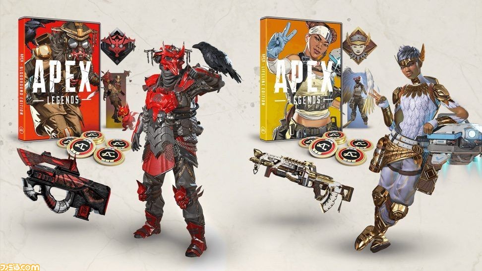 Apex Legends パッケージ版バンドル2種が発売中 限定レジェンダリースキンや装飾アイテムを収録 ファミ通 Com