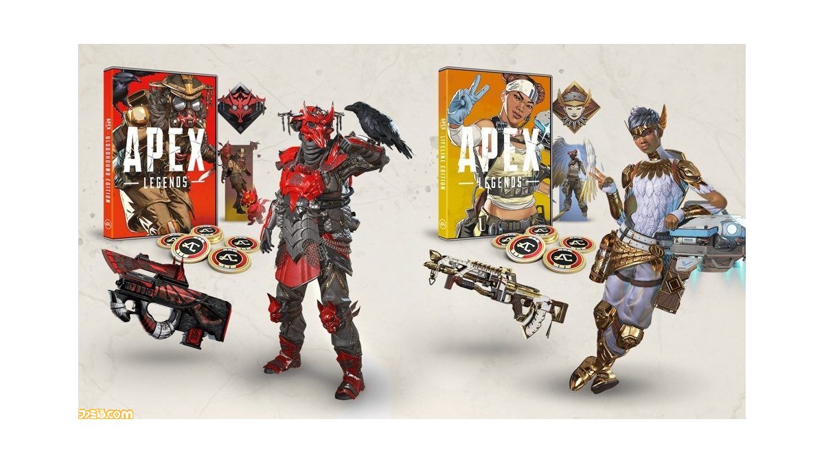 Apex Legends パッケージ版バンドル2種が発売中 限定レジェンダリースキンや装飾アイテムを収録 ファミ通 Com