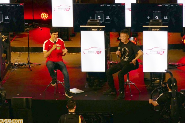 『GT SPORT』プロデューサーの山内一典氏とリアル＆バーチャルレースで活躍する日本生まれのブラジル人ドライバーによるトークイベントを実施_08