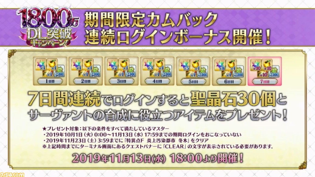 Fgo 11 13生放送まとめ 第2部 第5章12月開幕 新クリスマスは11月下旬 星4無料配布も決定 ファミ通 Com