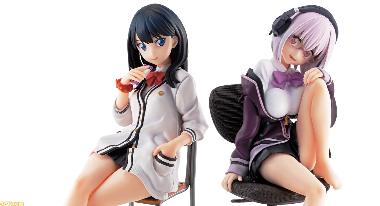 Ssss Gridman 宝多六花 新条アカネの描き下ろしイラストが立体化 タイツや服装が異なる各3バージョン ファミ通 Com