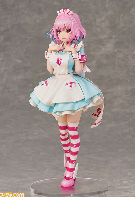 『デレステ』ナースメイド衣装の“夢見りあむ”1/7フィギュアが7月発売！ 照れた困り顔がかわいすぎる!!_05