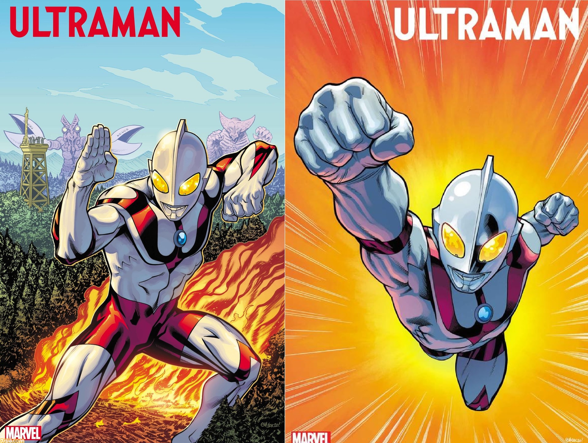 円谷プロ マーベルコラボマンガ The Rise Of Ultraman カバーイラスト公開 違和感ない奇跡のコラボが実現 ファミ通 Com