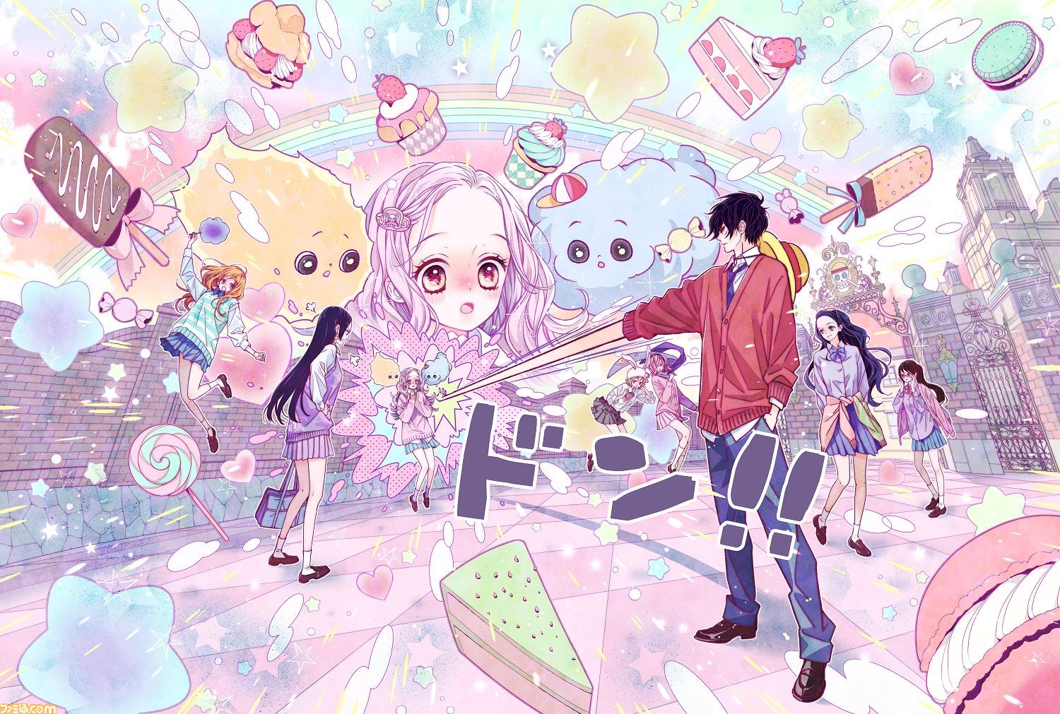 ルフィの壁ドンにビッグ マムがメロメロ 槙ようこ先生による ワンピース 描き下ろしゲームコラボイラストが公開 ファミ通 Com ルフィの壁ドンにビッグ マムがメロメロ 槙ようこ先生による ワンピース 描き下ろしゲームコラボイラストが公開 ファミ通 Com