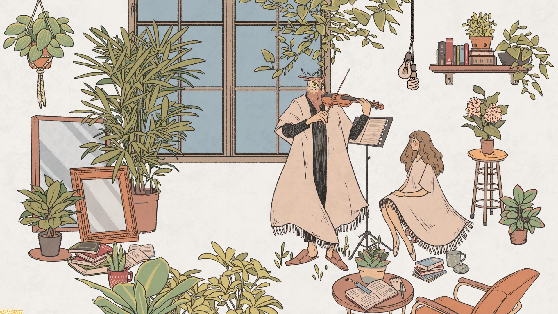 When The Past Was Around 女の子とフクロウ男が奏でる優しくほろ苦い物語 とにかくイラストがかわいいパズルアドベンチャー ファミ通 Com When The Past Was Around 女の子とフクロウ男が奏でる優しくほろ苦い物語 とにかくイラストがかわいいパズルアドベンチャー ファミ通 Com