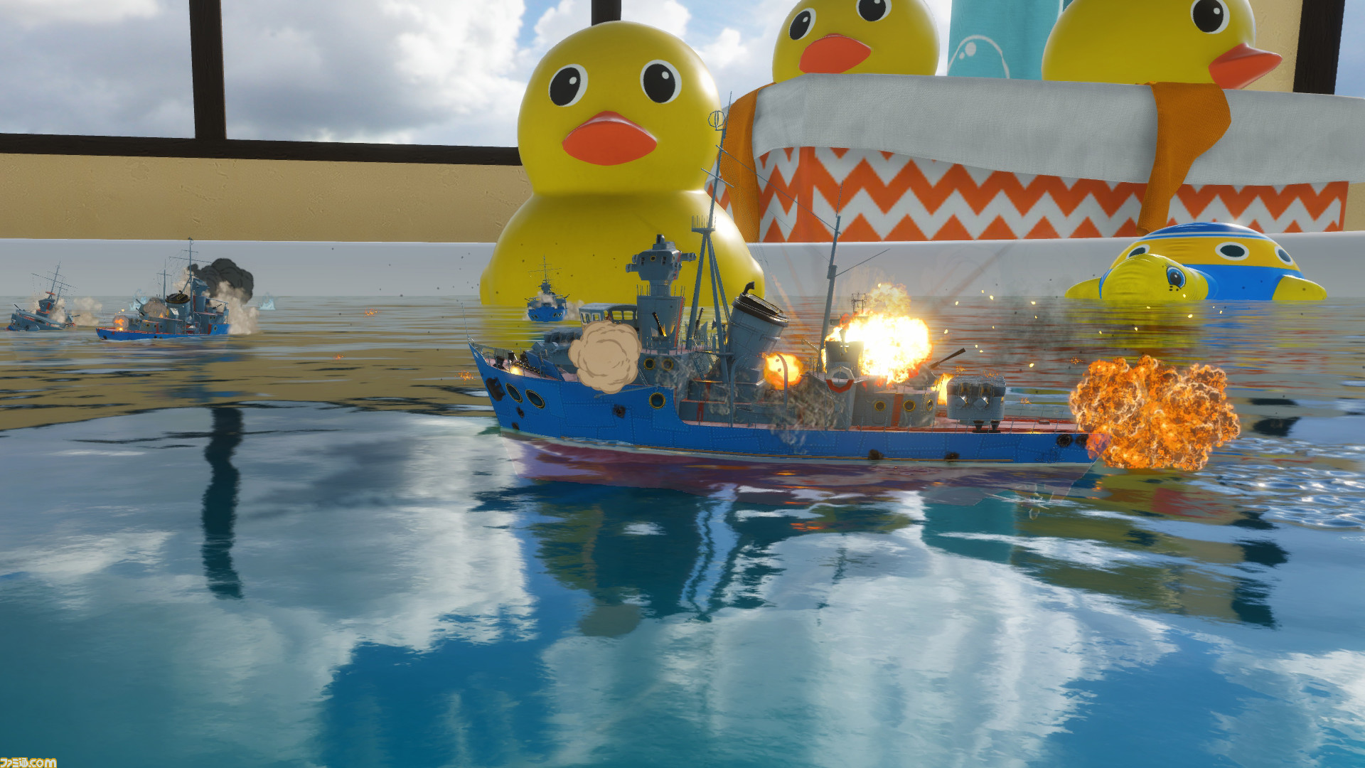 World Of Warships Legends アヒルまみれのお風呂場で大乱闘 期間限定イベント ワールド オブ ダックス 開催 ゲーム エンタメ最新情報のファミ通 Com