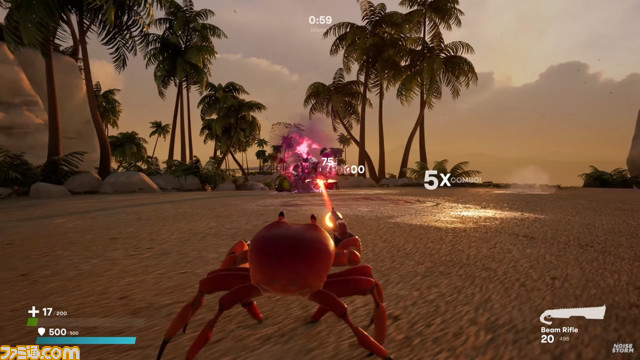 カニ大暴れシューター Crab Champions のプレイ動画が公開 ゴキゲンなサウンドに乗せてカニが銃撃し 跳び 前後にも動く対戦アクション ファミ通 Com