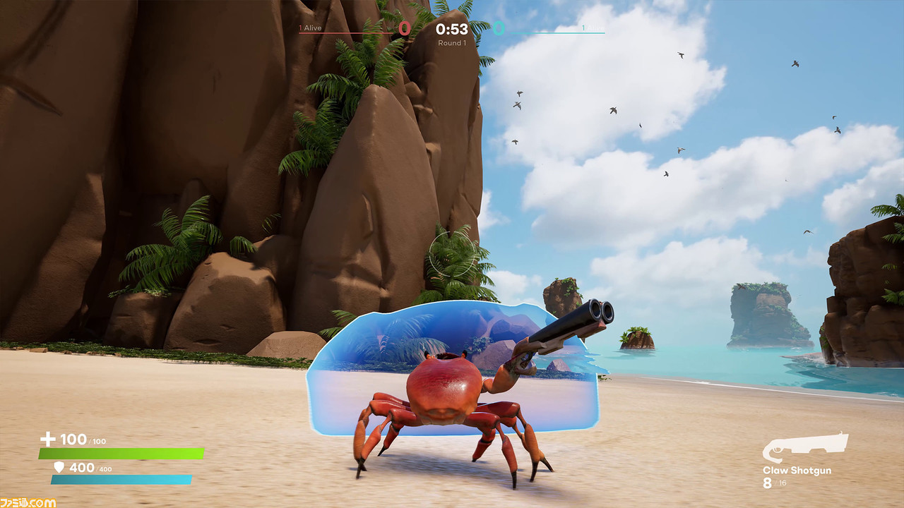 カニ大暴れシューター Crab Champions のプレイ動画が公開 ゴキゲンなサウンドに乗せてカニが銃撃し 跳び 前後にも動く対戦アクション ファミ通 Com