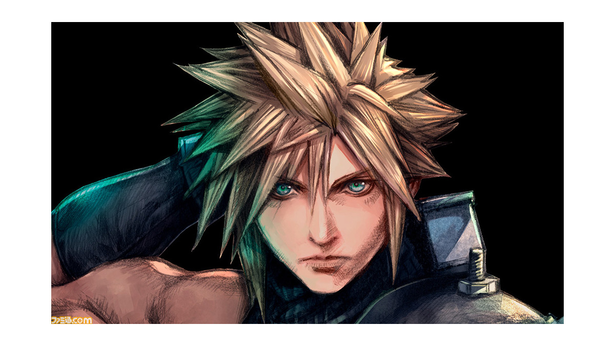 FF7 リメイク発売に合わせ、クラウドの新イラスト公開。野村哲也氏の