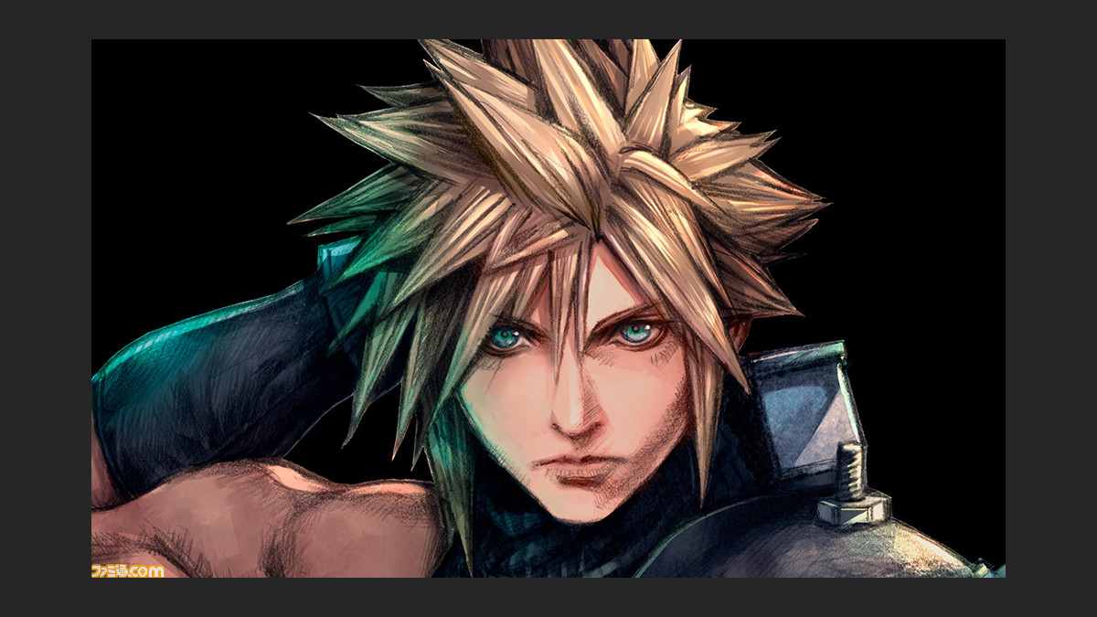 Ff7 リメイク 発売に合わせ クラウドの新イラスト公開 野村哲也氏の描き下ろし ファミ通 Com