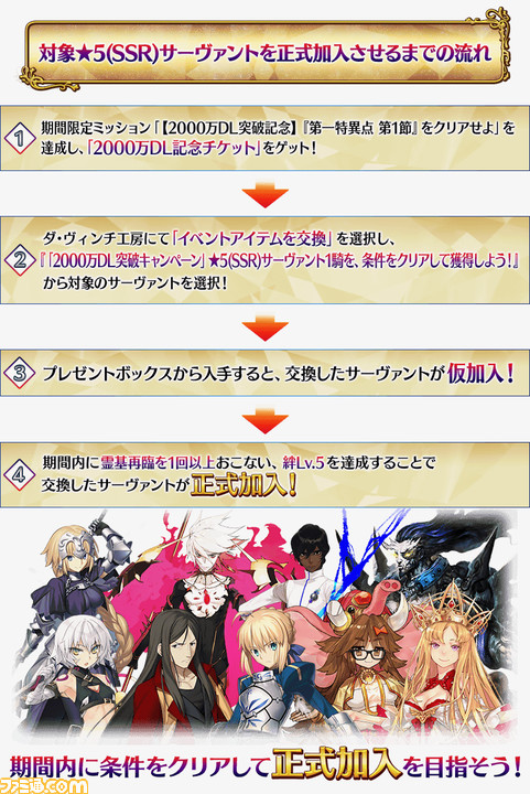 Fgo 配布星5の交換方法と注意事項まとめ 孔明ほかおすすめサーヴァントを紹介 ファミ通 Com