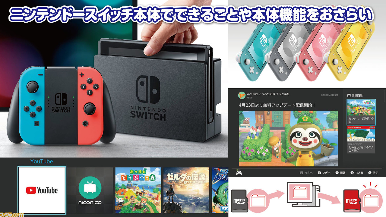 ニンテンドースイッチ9つのお役立ち情報。アップデートで加わった新