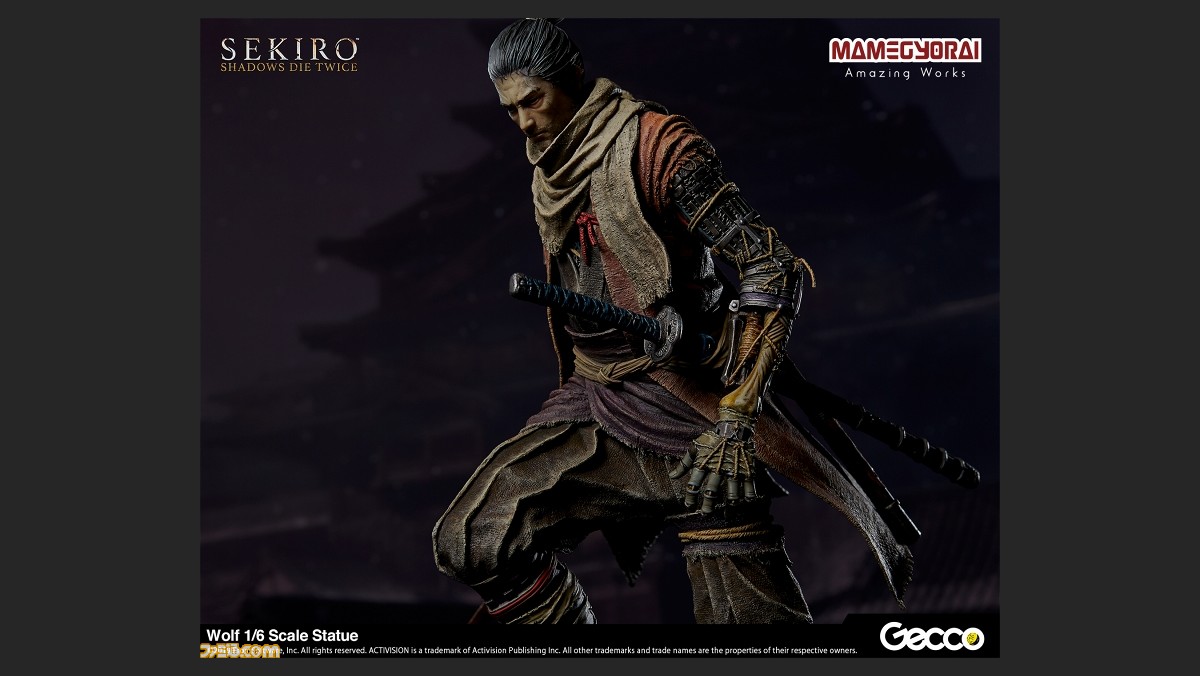 SEKIRO』の狼が1/6スケールのスタチューに！ 緊張感さえ伝わる身体の